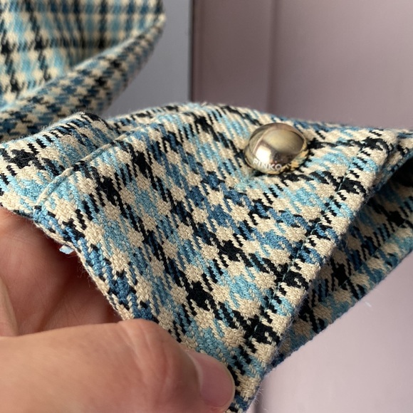 Pinko MADE IN ITALY plaid design cropped jacket - Picture 4 of 8